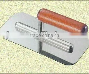 Wooden Handle Stainless Steel Round Corner Plastering Trowel thumbnail-1