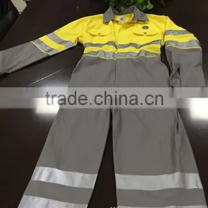 High Quality Men's Reflective Overall Blue Wear Rough Workwear thumbnail-1