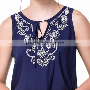 Domin Fashion Latest Embroidery Style Young Girls Tops thumbnail-2