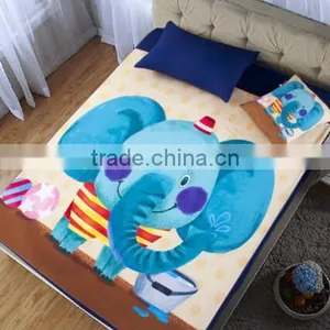 100% Cotton Cartoon Printing Super Soft Baby Crib Fitted Sheet thumbnail-1