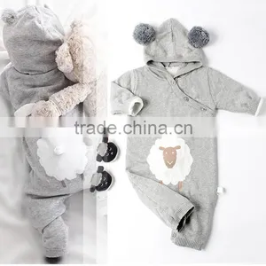 2017 Hot New Products Cartoon Pattern Hoodie Gifts Infants Toddlers Knitted Jumpsuits thumbnail-1