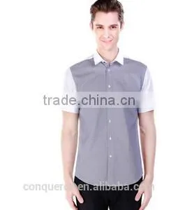 Men's Cotton Shirt Slim Fit Shirt HOT! MSH20150005 thumbnail-1