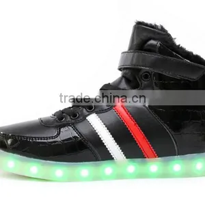 Winter Man Ankle Boot Shoe With Led Lights up USB Charging Exces Stock thumbnail-2