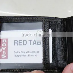 Fashion Golden Supplier Men Genuine Leather Black Luxury Wallet thumbnail-5