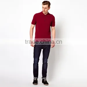 Wholesale Red Polo Shirt Cheap Mens High Quality Polo Shirt PS0117A thumbnail-4