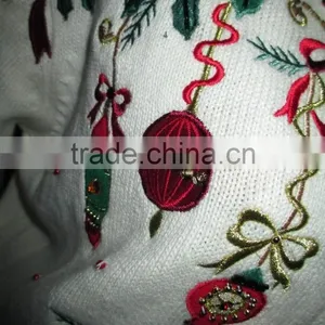 Sexy Pullover Woolen Christmas Sweater New Designs for Women thumbnail-3