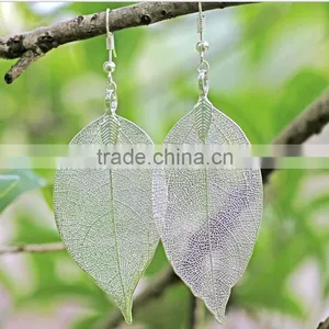 Zm33721a New Model Fancy Ladies Leaf Design Drop Earrings for Party Girls thumbnail-1