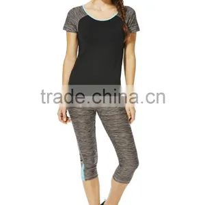 Custom Sports Gym Wholesale Fashion t Shirt for Women Yoga Running t Shirt thumbnail-4