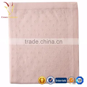 High Quality Soft Knitted Plain 100% Cashmere Wool Infant Baby Blanket thumbnail-2