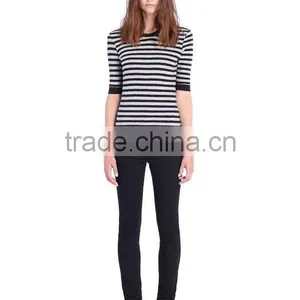 High Quality Round Neck Girls Shorts Sleeve Tight t Shirt thumbnail-4