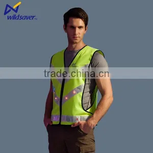 Led Light Luminous Work Jacket With Reflective Stripes thumbnail-4