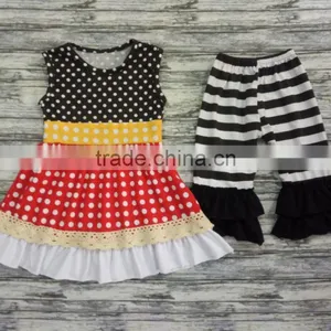 Yiwu Hot Sale Children Clothes Boutique Girl Clothing Stripe Outfits Wholesale China thumbnail-1