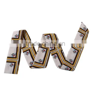 Chiffon Multifunction Skinny Scarf Multicolor Stripe Choker thumbnail-1