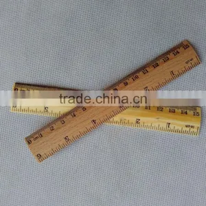 Children Wood Educational Tools Wooden Ruler 15cm thumbnail-3