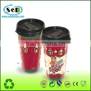 Double Wall Insulated Changeable Insert Paper Travel Mug thumbnail-1