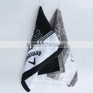 100% Cotton Yarn Dyed Jacquard Golf Towel thumbnail-2