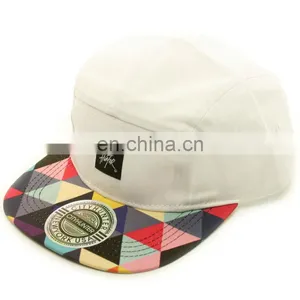 Hot Selling Flat Brim Visor Fitted 5 Panel Cap thumbnail-1