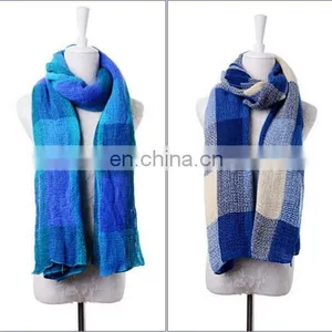Square Tartan Mix Color Scarf Warming Scarf Many Colors Choice Scarves thumbnail-2