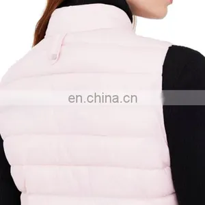 Chinese Manufacturer 100% Polyester Pink Padded Vest Women thumbnail-6