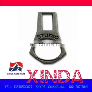 35x15mm Zipper Slider in Deep Alloy Color,in Unique Shape,Sank Logo With Plating Finishing thumbnail-1