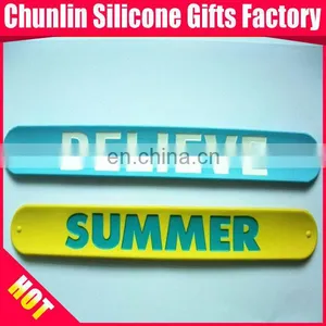2013 Debossed Slap Silicone Wristbands thumbnail-1