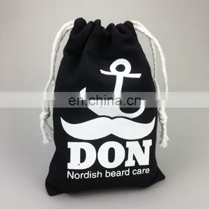 Custom Logo Cheap Cotton Shoe Bag Packaging Drawstring Bags With Two Strings thumbnail-3