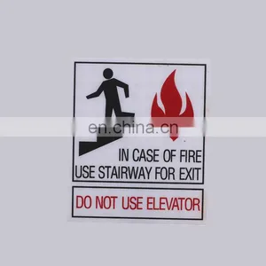 Top Quality Durable Style And Notice Sign Type Custom Self Adhesive Aluminum Safty Exit Sign thumbnail-1