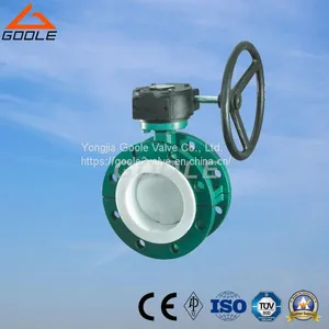 Flanged Flouorine Plastic Lined Butterfly Valve (GAD341F/GAD341FS) thumbnail-1