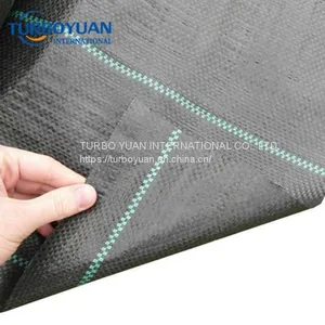 Woven Mulching Netting PE / PP Weed Barrier Cloth Mat thumbnail-3