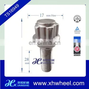 12mm Chrome Ball Seat Lug Bolt Wheel Locks thumbnail-1