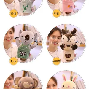 Customized Mouth Can Open Hand Puppet Plush Toy Dinosaur for Child Kindergarten Performance thumbnail-2
