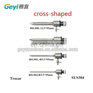 Laparoscopic Reusable Surgical Trocars 5mm Cross Shaped Trocar thumbnail-5