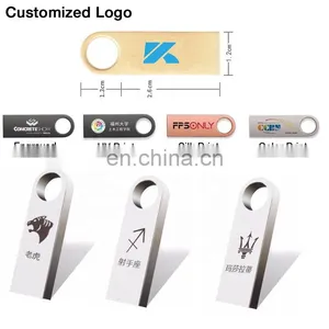 USB Flash Drives USB2.0 USB3.0 Pen Drive Waterproof Metal Disk Memory USB Stick 1gb, 4gb,16g, 32gb, 64g, 128gb Customized Logo thumbnail-3