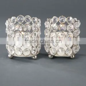Crystal Hurricane Candelabra, Crystal Hurricane Candle Holder thumbnail-3