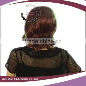 Green and Short Brown Curly Halloween Bob Wigs thumbnail-2