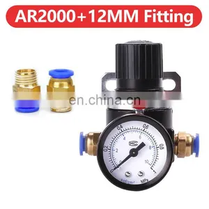 AR2000 02 G1/4'' Pressure Regulator Mini Air Ar2000-02 Relief Control Compressor Regulator Treatment Units Valve Gauge Fitting thumbnail-4