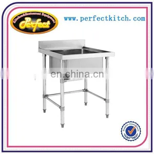 3 Bowls Commercial Stainless Steel Kitchen Sinks /Restaurant Kitchen Sinks With Bench thumbnail-4