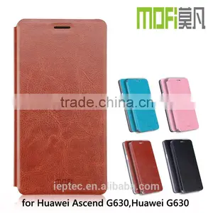 MOFi Case Cover for Huawei G630 Original Phone, Flip Leather Case for Huawei Ascend G630 thumbnail-1