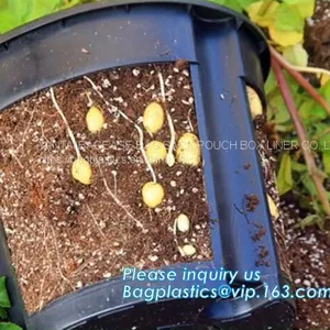 Plastic Garden Planter Pot Vegetable Growing Container Grow Vegetables: Potato, Carrot, Tomato, Ginger, Peanuts Onion, Flower Nursery Pots, Balcony Garden thumbnail-1