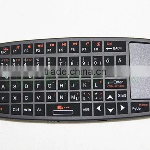 2.4Ghz Mini Wireless Rii K10 Fly Air Mouse Keyboard Touchpad for Android TV BOX in Deutsch thumbnail-1