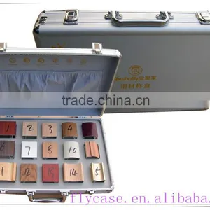 Aluminum Sample Case Trolley Trolley Case With Rolling Display Box for Tile With Logo Print thumbnail-1