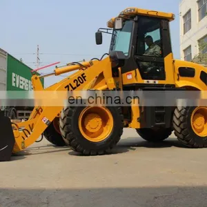 Factory Direct Joystick Strong Bull Wheel Loader 2 Ton Weight Construction Front End Loader for Sale thumbnail-3