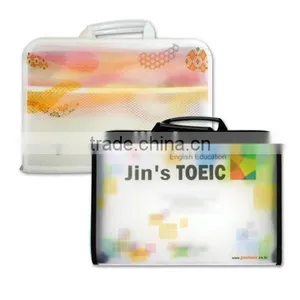 2015 Hot Sale pp Business Briefcase A4 Plastic Document Briefcase Carrying File Holder Briefcase thumbnail-1