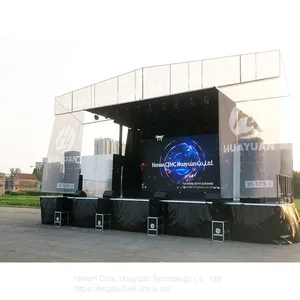 HUAYUAN T255-6 Hydraulic Outdoor Mobile Stage Truck for Concert Events thumbnail-5
