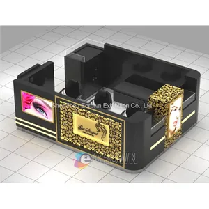 Popular 3D Sunglass Showcase Kiosk Counter Shop Wood Kiosk thumbnail-4