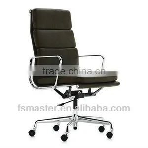 High Back Soft Pad Chair Pu/genuine Leather Material With Soft Cusion Office Chair thumbnail-1
