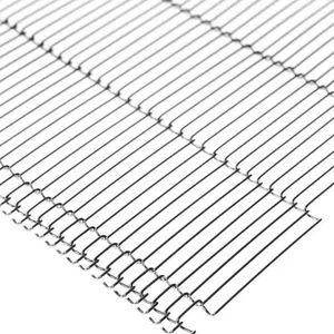 Stainless Steel Ladder Conveyor Belt Chain Link Edge/S Edge Heat Resistant Woven Mesh for Bending/Welding/Cutting thumbnail-5