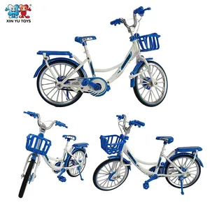 XINYU 1:8 Scale Girl Bicycle Die-cast Metal Vehicle Toy Stimulated Bike Model thumbnail-3