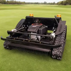 Petrol All Terrain Adjustable Blade Height by Remote Control Remote Control Lawn Mower on Tracks thumbnail-1