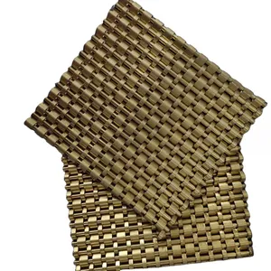 Flat Square Mesh Stainless Steel Decorative Mesh, Other Copper Embossed Mesh thumbnail-2